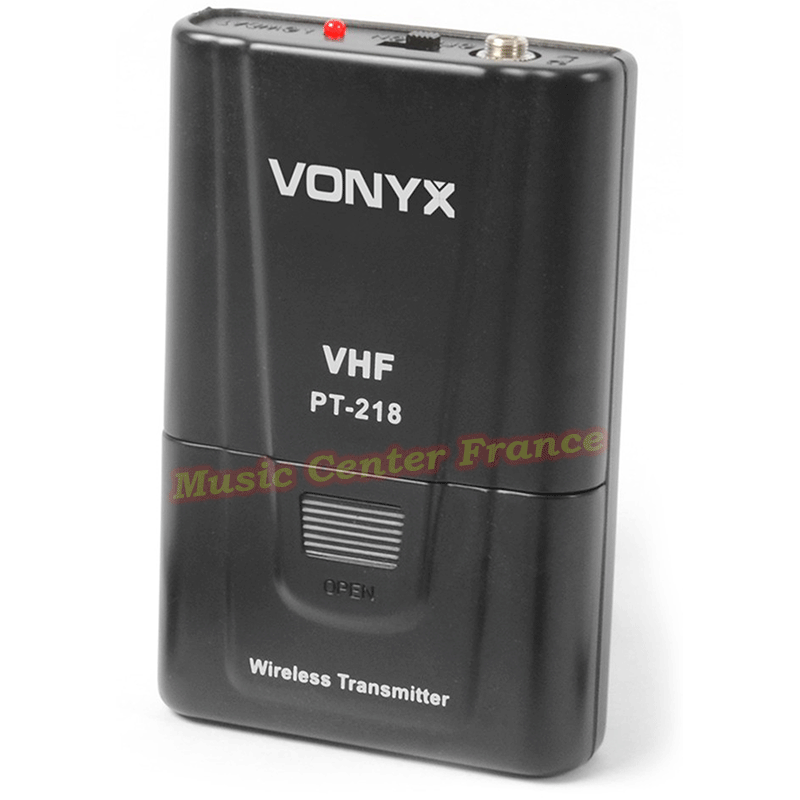 Vonyx STWM712C double micro micro-main serre-tête vhf sans fil code 179.180 émetteur ceinture