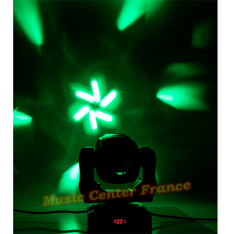 ibiza rolling eye lyre wash led 6x12 w effet vert green