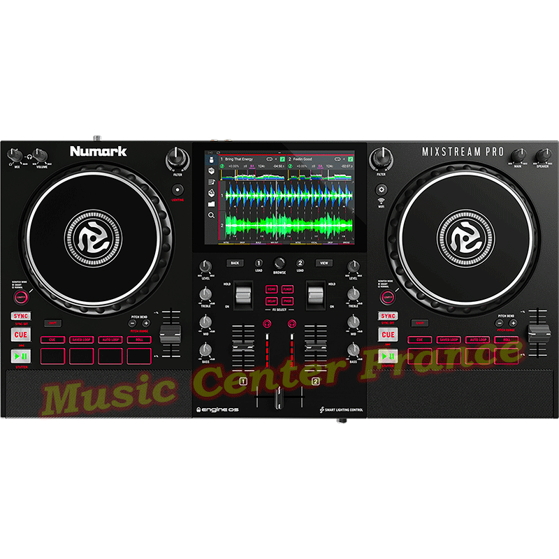 Numark Mixstream Pro contrôleur numérique console DJ autonome vue top