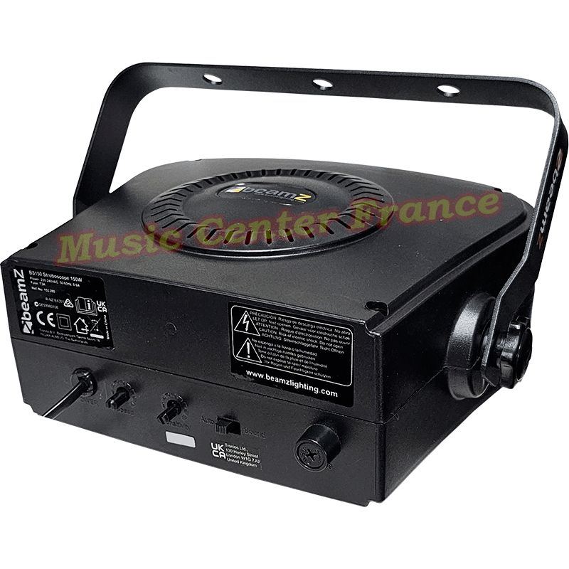 BeamZ BS150 stroboscope de 150 w avec flash au rythmes des basses 153.280 vue de dos