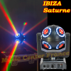Ibiza Saturne lyre DMX à LED RGBW 4en1 avec 8 anneaux lumineux multicolores effet 02