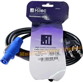Hilec cordon secteur 2 mètres CEE7/7-PowerCon Neutrik Power Cable