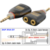 DAP XGA20 XGA-20 adaptateur Jack 6.35 mâle stéréo vers 2 jack 6.35 femelle stéréo vue2 schema