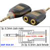 DAP XGA20 XGA-20 adaptateur Jack 6.35 mâle stéréo vers 2 jack 6.35 femelle stéréo vue3 schema