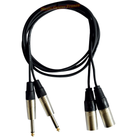 Hilec JBSystems CL40 CL-40 2 jack 6.35 mâle mono 2 xlr mâle 1.5 m H10672