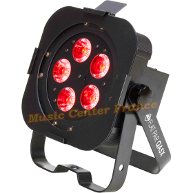 ADJ  American Audio projecteur FLAT PAR QA5X vue droite rouge