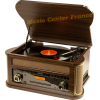 Fenton Memphis bois foncé : platine vinyle CD cassette radio FM DAB+ USB Bluetooth look rétro vintage vu01