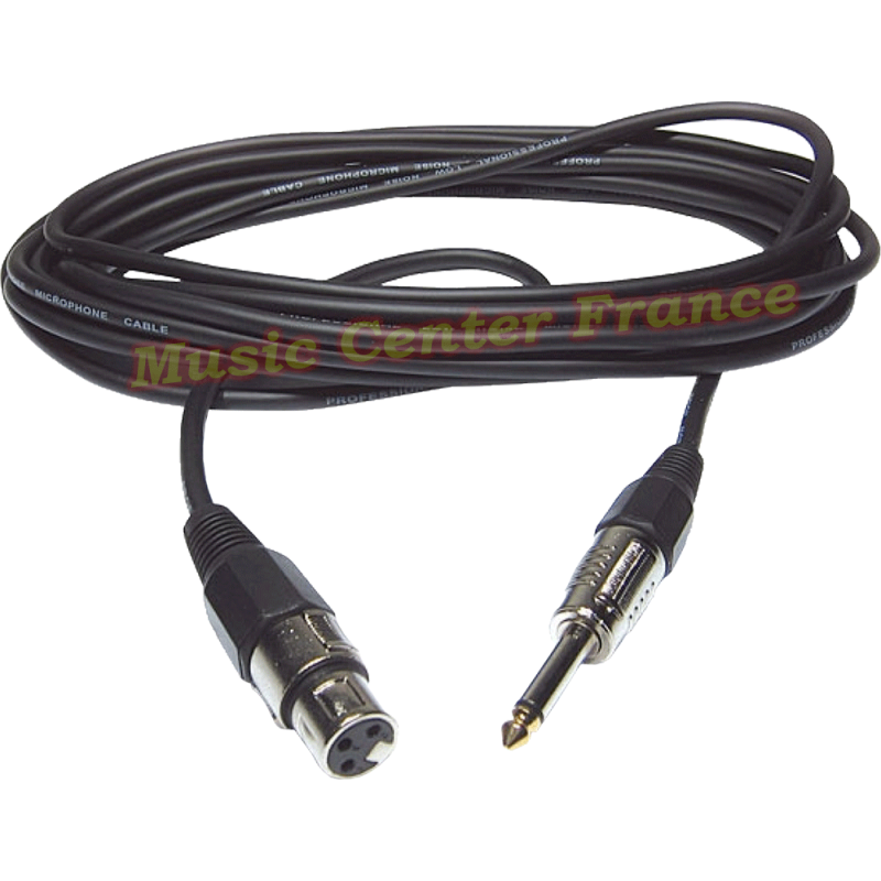 cordon Jack mâle 6.35 mono XLR femelle 1,50 m Hilec CM/XFJM micro H7952