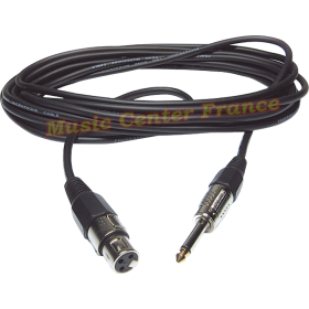 cordon Jack mâle 6.35 mono XLR femelle 3 m Hilec CM/XFJM câble H7953