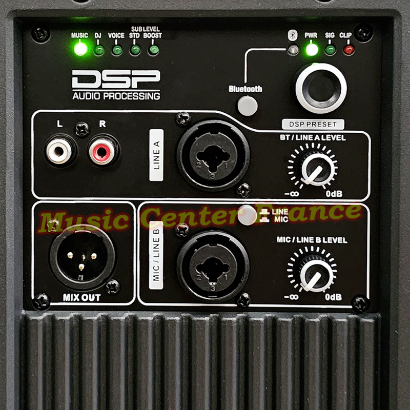 JBSystems JB Systems Blast Array 12A système son avec caisson de basses-sub et colonne-satellite connectic