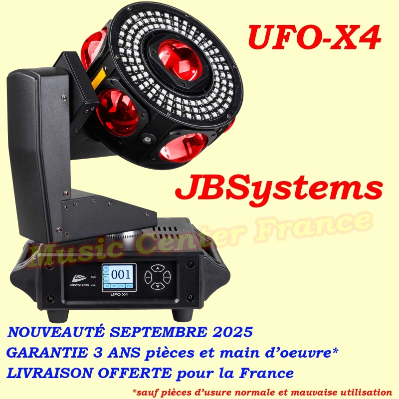 JBSystems - JB Systems UFO-X4 lyre style OVNI soucoupe volante biais garantie