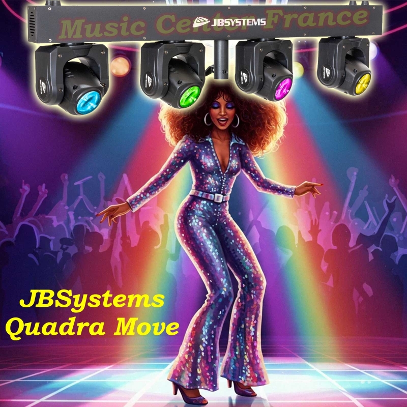 JBSystems - JB Systems Quadra Move - 4 lyres disco girl