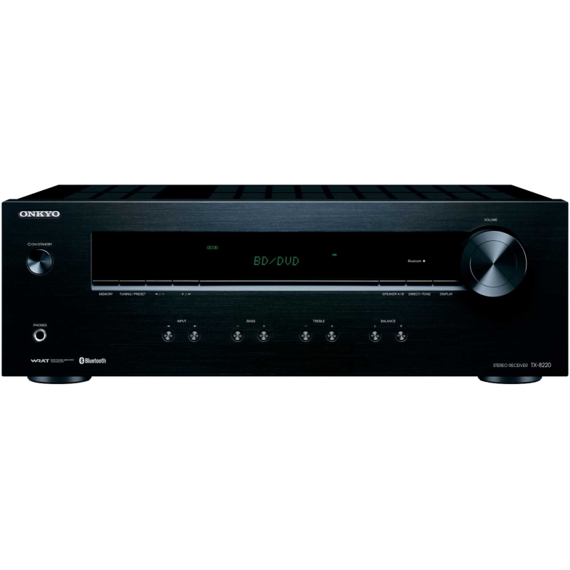 Onkyo TX-8220 black amplificateur-tuner hi-fi stéréo bluetooth face