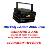 briteq laser 2000 rgb 2 w DMX ILDA garantie livraison