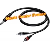 procab cab715 cab 715 cordon cable 1 x jack 6,35 male mono vers 2 rca males