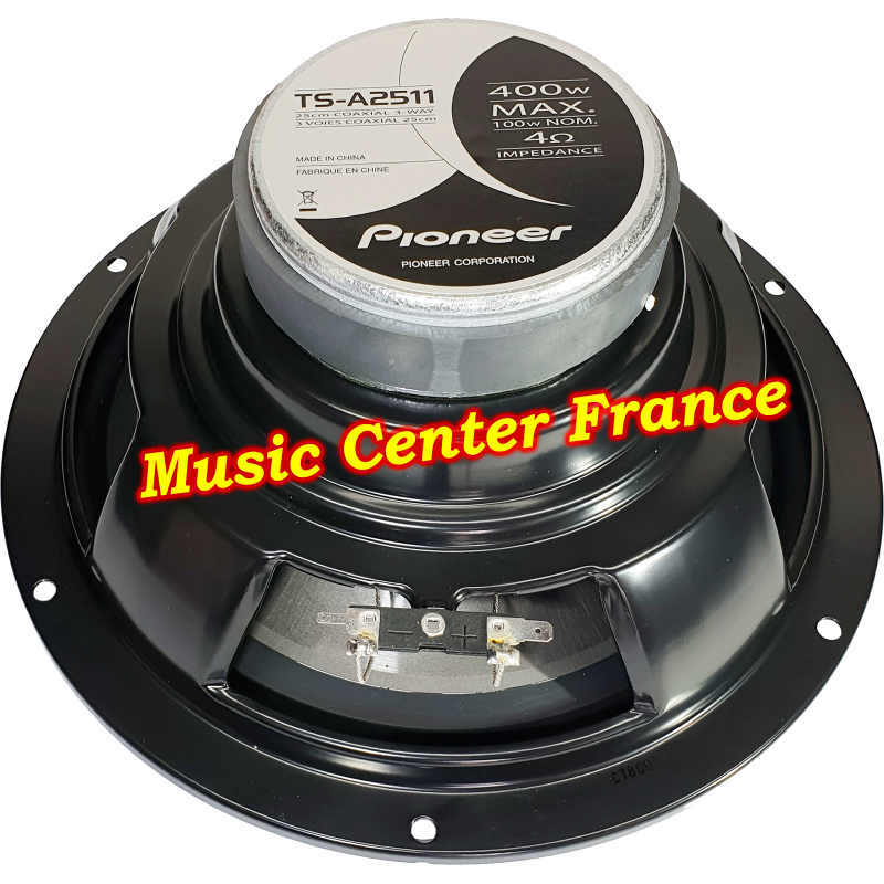 Pioneer TS-A2511 - TS-A 2511 - TSA2511 - TSA 2511 haut-parleur car-audio 25 cm 3 voies côté aimant Music Center France