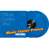 serato disque vinyle encodé couleur bleu SCV-PS-BLU-2 paire disque et pochette