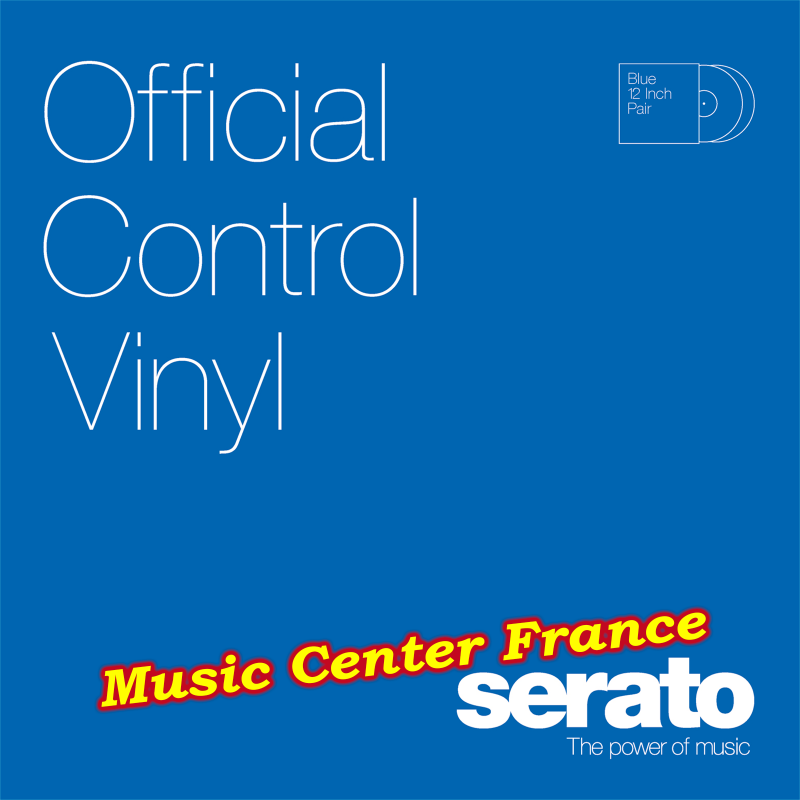 serato disque vinyle encodé couleur bleu SCV-PS-BLU-2 paire pochette