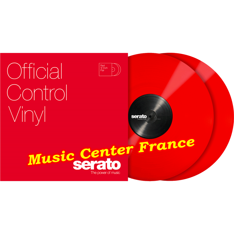 serato disque vinyle encodé couleur rouge SCV-PS-RED-2 paire pack